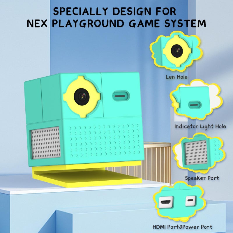 Wacanc Silicone Case Cover For Nex Playground Game System,Protective Case Cover Compatible With Nex Playground Game System,Anti Slip Anti Scratch Shockproof Nex Playground Game System Case (Green) - Image 3